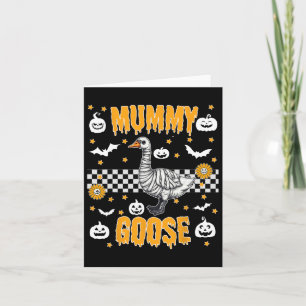 Cartão Engraçada Mamãe Enrolada Góso Spooky Figurino de H