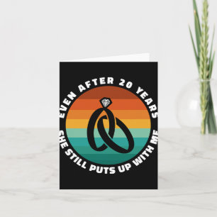 Cartão Engraçado 20 Anos De Aniversário Ela 20