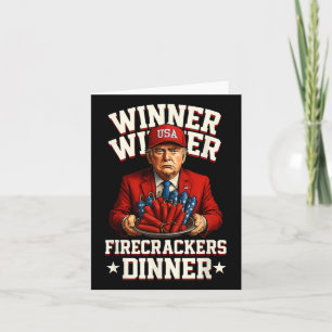 Cartão Engraçado 4º De Julho Vencedor Do Prêmio Firecrack