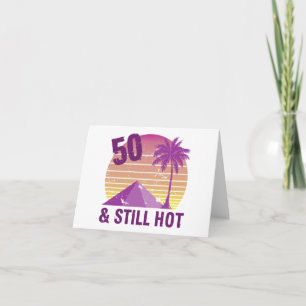 Cartão Engraçado 50º aniversário quente