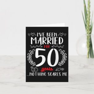 Cartão Engraçado 50 Casais do aniversário de casamento ca