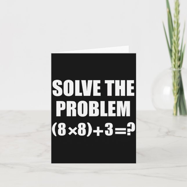 Cartão Engraçado 67 Meme Pemdas Professor de Matemática E (Frente)