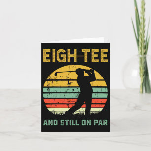 Cartão Engraçado 80 Birthday Golf Pun Golfing 80 Anos
