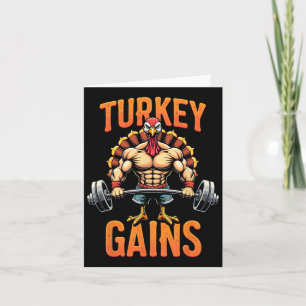 Cartão Engraçado Ação de Graças Turquia ganha Motivação T