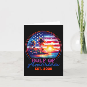 Cartão Engraçado América Americana Shirt Golfo Dos Eua Am