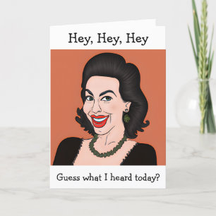 Cartão Engraçado amigo Gossiping   Manter em contato