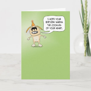Cartão Engraçado Aquecer as Barras do Seu Coração Anivers