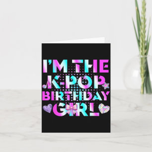 Cartão Engraçado As Meninas de Aniversário do K-Pop Amant