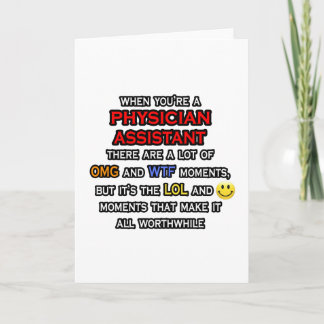 Cartão Engraçado assistente médico... OMG WTF LOL