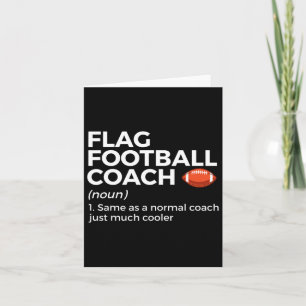 Cartão Engraçado Bandeira - Definição de treinador de fut