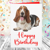 Engraçado Basset Hound Birthday Dog Lovers