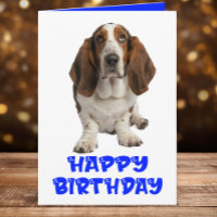Engraçado Basset Hound Birthday Dog Lovers