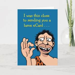 Cartão Engraçado Birthday de baixa tecnologia