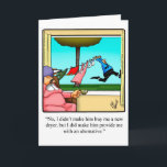 Cartão Engraçado Birthday Humor Card Husband<br><div class="desc">Divirta-se em espalhar o riso com esta hilária carta de boas-vindas de aniversário romântica do cartunista Bill Abbott; envie algumas risadas com seu amor e desejos de um feliz aniversário. O desenho de Bill Abbott, "Spectickles", a banda desenhada internacionalmente sindicalizada também apareceu em Hallmark U.K., Reader's Digest, Posto da Noite...</div>