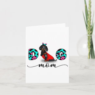 Cartão Engraçado Black Dachshund Tattoo Eu Te Amo Cachorr
