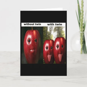 Cartão Engraçado Bobo Ai Apple Geração Z Meme Humor Twi