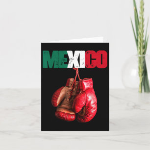 Cartão Engraçado Boxing - Adoro Boxear o México