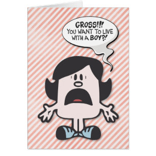 Cartão Engraçado "Bruto"! Rapazes!" Placa de noivado