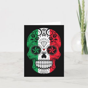 Cartão Engraçado cabeça do crânio mexicano Cinco de Mayo 