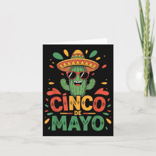 Cartão Engraçado Cactus E Sombrero Cinco De Mayo Cactus S