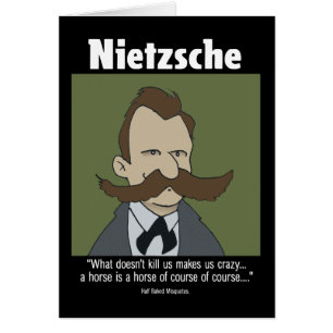 Cartão engraçado - cartão de Nietzshe