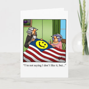 Cartão Engraçado Cartaz De Saudação Humorista No Quarto D