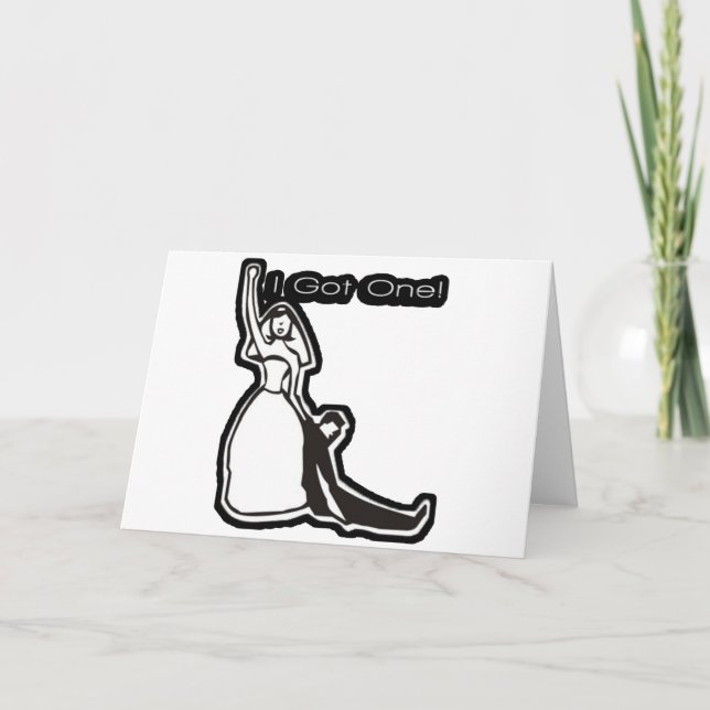 Cartão Engraçado casamento que tenho um (Frente)