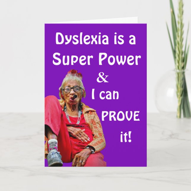 Cartão Engraçado "certa idade" Aniversário (Frente)