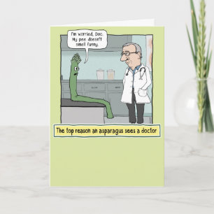 Cartão Engraçado Cheiro De Cheiro De Aspargo Em Breve