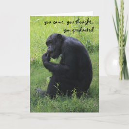 Cartão Engraçado, Chimpanzé, o Pensador