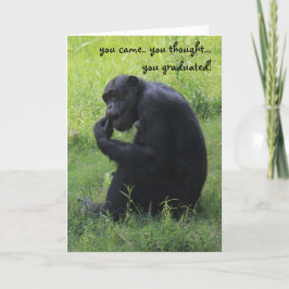 Cartão Engraçado, Chimpanzé, o Pensador