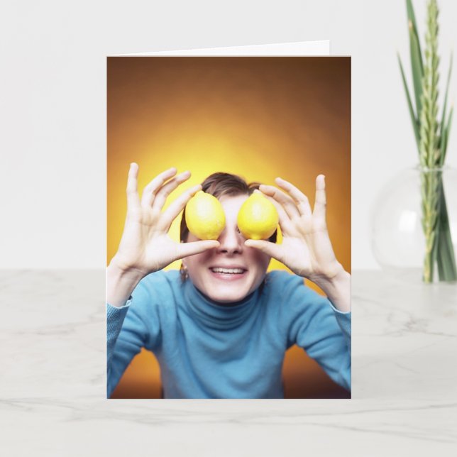 Cartão Engraçado citação do Casamento - O amor é cego (Frente)