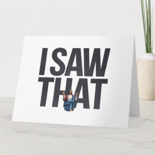 Cartão Engraçado Citar Jesus Meme Eu Vi Aquele Cristão