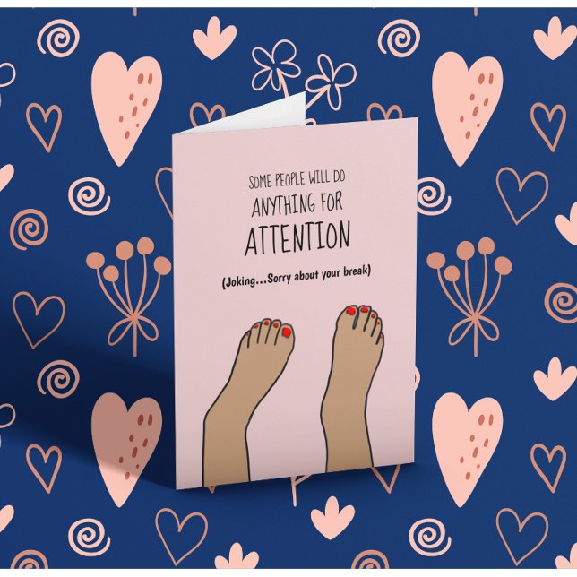 Cartão Engraçado com Anca Quebrada (Criador carregado)