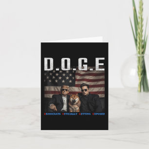 Cartão Engraçado D.o.g. e Doge Democrats Oficialmente Obt