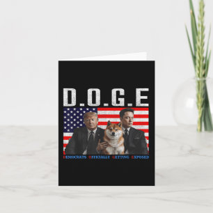 Cartão Engraçado D.o.g. e Doge Democrats Oficialmente Obt
