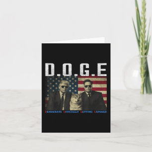 Cartão Engraçado D.o.g. e Doge Democrats Oficialmente Obt