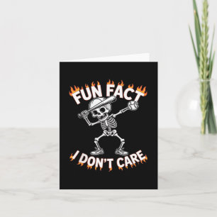 Cartão Engraçado Dabbing Skeleton Fato Divertido Não