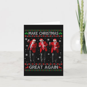 Cartão Engraçado Dança Trump Torne o Excelente de Natal n