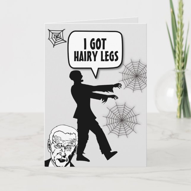 CARTÃO ENGRAÇADO DE HALLOWEEN ZOMBIE JOE BIDEN (Frente)