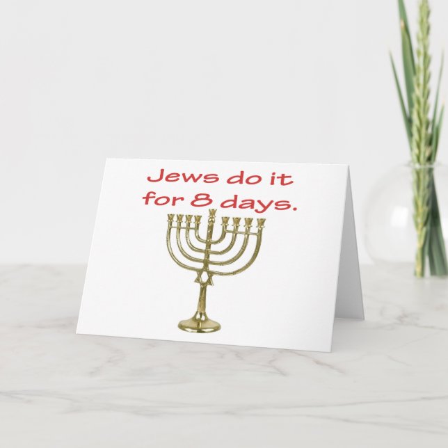Cartão engraçado de Hanukkah (Frente)