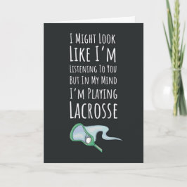 Cartão Engraçado de Lacrosse Treinador de Equipe E