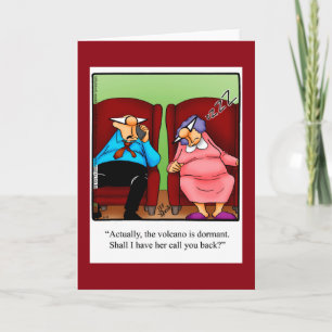 Cartão engraçado de saudação de Vazio de humor "ma