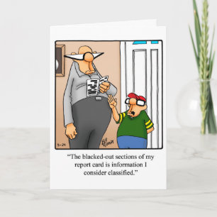 Cartão Engraçado de Saudação Humor do Dia de os pa