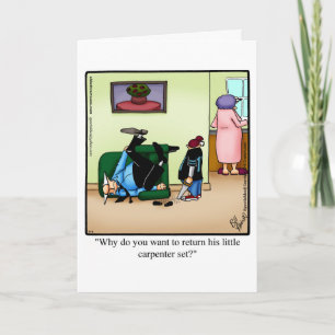 Cartão Engraçado de Saudação Humor do Dia de os pa