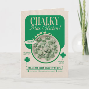 Cartão Engraçado de Trevo de Shamrock – Para Ele