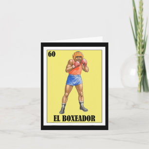 Cartão Engraçado Design de Boxing Mexicano - El Boxeador 