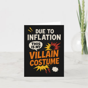 Cartão Engraçado devido à inflação este é o meu vilão Hal