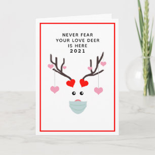 Cartão Engraçado Dia de os namorados 2021 Love Deer Poem
