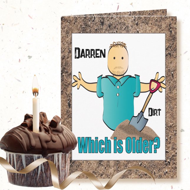 Cartão Engraçado Dizer Cartoon Masculino Humor de Velhice (Criador carregado)